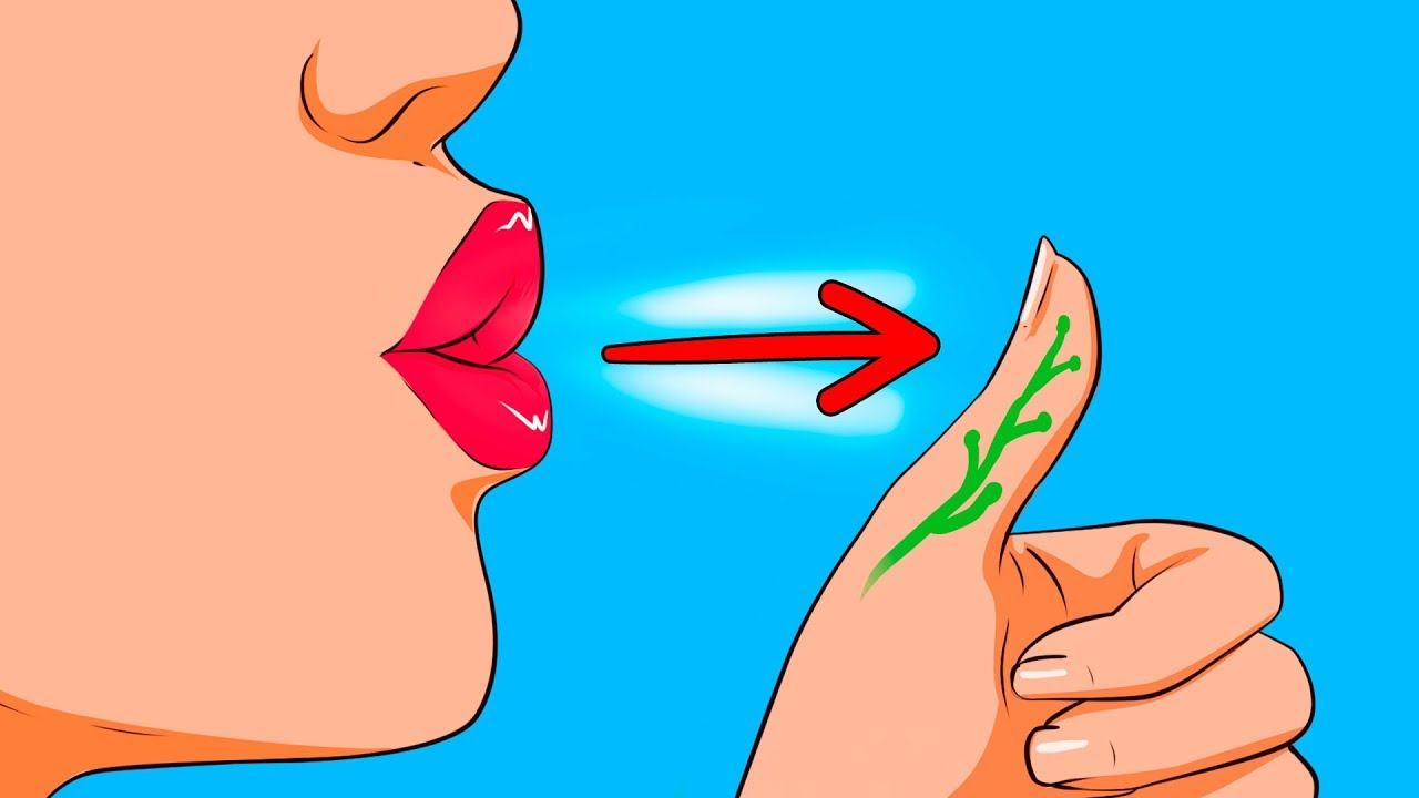 Blow air on your thumb and see what happens!