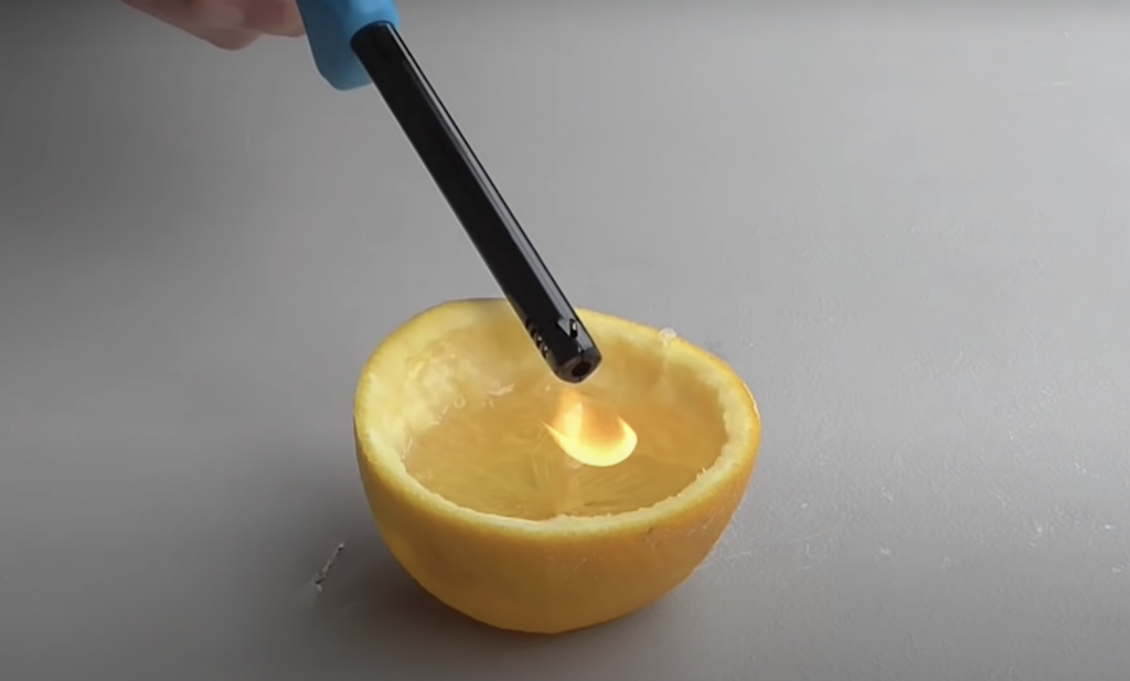 This is why you should light an orange on fire